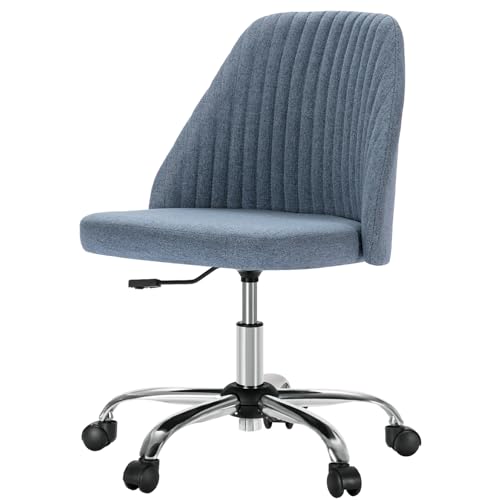 DUMOS Bürostuhl Schreibtischstuhl schminktisch Stuhl kleine Schreibtischstühle mit Rollen niedlicher Drehstuhl mit Rückenlehne armlos Heimbüro DUMOS Bürostuhl Schreibtischstuhl schminktisch Stuhl kleine Schreibtischstühle mit Rollen niedlicher Drehstuhl mit Rückenlehne armlos Heimbüro von DUMOS
