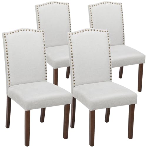 DUMOS Esszimmerstühle 4er Set, Elegant und Schön Modern Stühle Esszimmer, Pu-Leder Gepolstert küchenstühle, Esszimmerstuhl Geeignet für Küche, Wohnzimmer, Schlafzimmer (Grau) von DUMOS