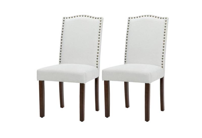 DUMOS Esszimmerstuhl Küchenstuhl 2er-Set mit hoher Rückenlehne, für Küche & Wohnzimmer (2-teiliges Set), Kann 113 kg tragen von DUMOS