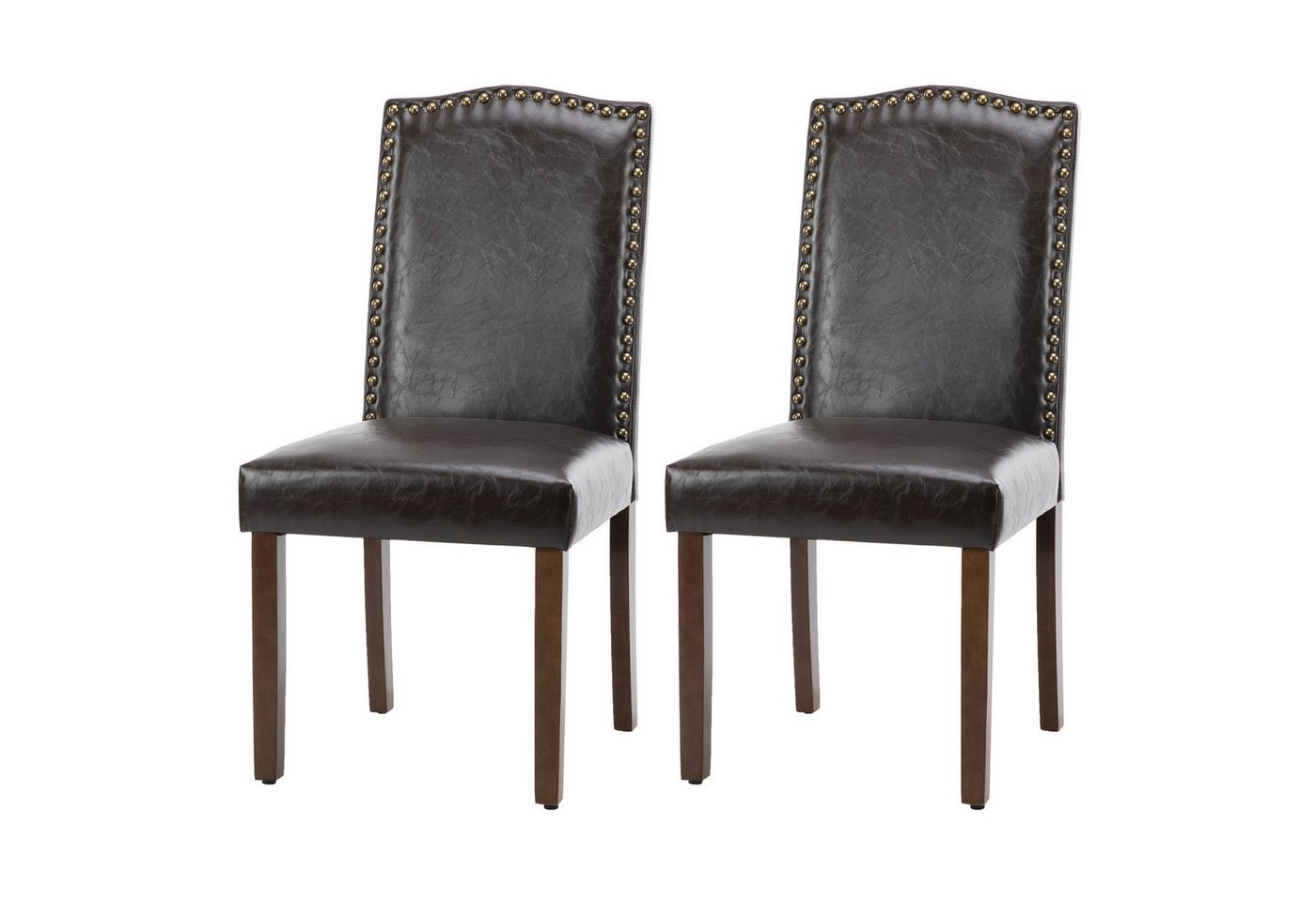 DUMOS Esszimmerstuhl Set,Gepolstert küchenstühle,Holz-Essstühle (3 Farben, 2 Materialien, 3 Größen-Sets), 2er, 4er, 6er Set mit Holzrahmen von DUMOS