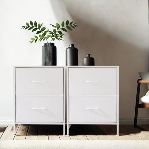 DUMOS Kommode für Schlafzimmer mit Stoffschubladen hohe Organizer für Kleidung Schrank Kinderzimmer Aufbewahrungsturm mit Schrank Metallrahmen Holzplatte leichte DUMOS Kommode für Schlafzimmer mit Stoffschubladen hohe Organizer für Kleidung Schrank Kinderzimmer Aufbewahrungsturm mit Schrank Metallrahmen Holzplatte leichte von DUMOS