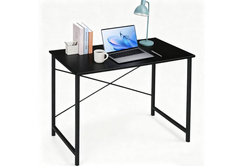 DUMOS Schreibtisch Kleiner Computertisch,stabil, platzsparend, Homeoffice Tisch (1 × Schreibtisch), Größe: 50 × 80 × 75 cm / 50 × 100 × 75 cm (T × B × H) von DUMOS