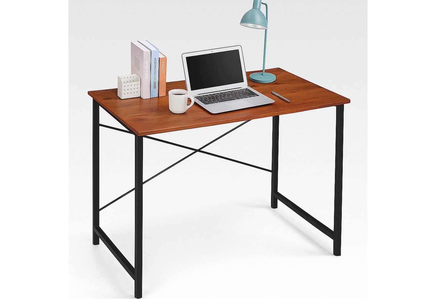 DUMOS Schreibtisch Kleiner Computertisch,stabil, platzsparend, Homeoffice Tisch (1 × Schreibtisch), Größe: 50 × 80 × 75 cm / 50 × 100 × 75 cm (T × B × H) von DUMOS