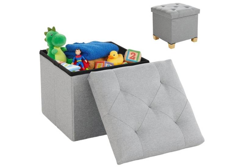 DUMOS Sitzhocker Quadratischer Sitzhocker mit Stauraum, Sitzhocker mit Stauraum DUMOS Sitzhocker Quadratischer Sitzhocker mit Stauraum, Sitzhocker mit Stauraum von DUMOS