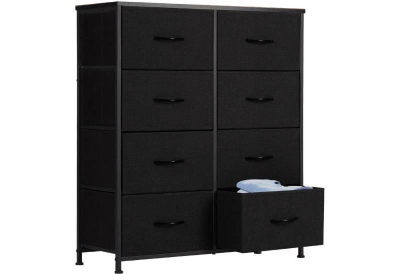 DUMOS Stauraumschrank Kommode mit Stoffschubladen, Stoffkommode für Schlafzimmer Geeignet Schubladenschränke von DUMOS
