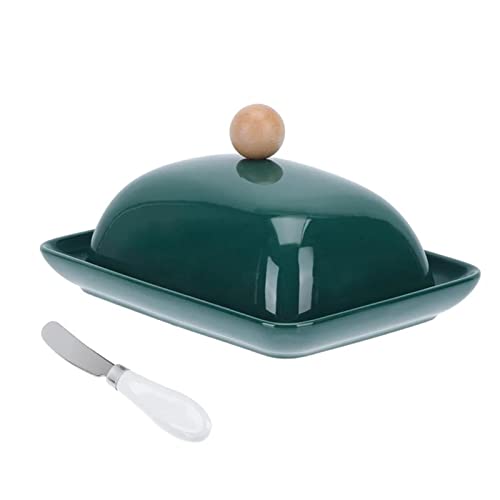 Butterbehälterschale 1 Set Butterdose mit Deckel Keramik-Butterteller Ausstecher für Restaurants und Haushalte von DUMRALBQE