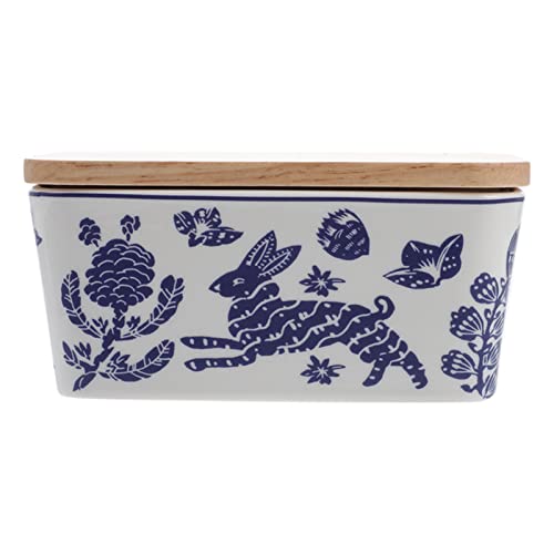 Butterbehälterschale Gemusterter Butterbehälter aus Keramik. Multifunktionale Butterdose für Restaurants und Haushalte von DUMRALBQE