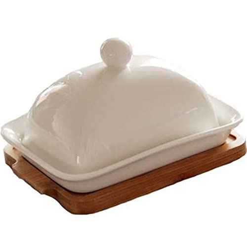Butterbehälterschale Westlicher Keramikteller mit Deckel, Tablett, Steak-Butterteller für Restaurants und Haushalte Butterbehälterschale Westlicher Keramikteller mit Deckel, Tablett, Steak-Butterteller für Restaurants und Haushalte von DUMRALBQE