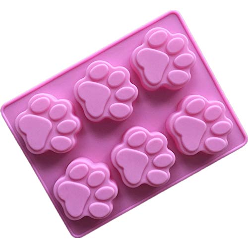 DUMRALBQE Backformen Silikon Backform 6 Selbst Cat Claw Handgemachte Seifen-Form Hohe Temperaturbeständigkeit für die Küche von DUMRALBQE