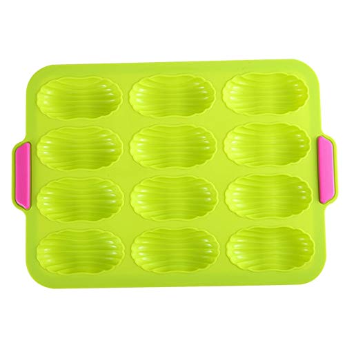 DUMRALBQE Backformen Silikon Backform Shell-Kuchen-Backen-Wannen-Backen-Werkzeug-Silikon-Form für die Küche(Grün) von DUMRALBQE
