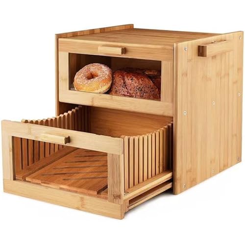 DUMRALBQE Brotkasten Brotkasten, Brotschneidemaschine, Küche, faltbare Aufbewahrungsbox for Lebensmittel zur Aufbewahrung Frisch halten DUMRALBQE Brotkasten Brotkasten, Brotschneidemaschine, Küche, faltbare Aufbewahrungsbox for Lebensmittel zur Aufbewahrung Frisch halten von DUMRALBQE
