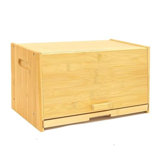 DUMRALBQE Brotkasten Brotkasten aus Holz for die Küche, Lebensmittelaufbewahrung mit Schublade zur Aufbewahrung Frisch halten DUMRALBQE Brotkasten Brotkasten aus Holz for die Küche, Lebensmittelaufbewahrung mit Schublade zur Aufbewahrung Frisch halten von DUMRALBQE