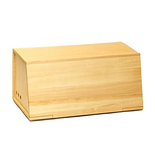 DUMRALBQE Brotkasten Holz Brotbox Snack Box Desktop Aufbewahrungsbox Brotschrank zur Aufbewahrung Frisch halten von DUMRALBQE