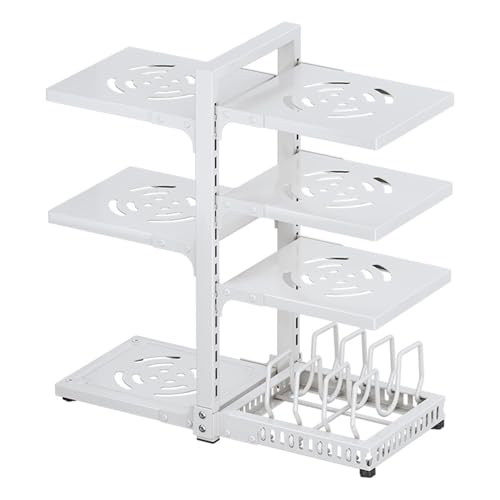 DUMRALBQE Küchentopfregal Küchenregale Töpfe und Pfannen Lagerregal Multi-Schrank Topf Rack für Küchentheke und Küchenschrank DUMRALBQE Küchentopfregal Küchenregale Töpfe und Pfannen Lagerregal Multi-Schrank Topf Rack für Küchentheke und Küchenschrank von DUMRALBQE