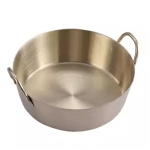 DUMRALBQE Saucenbecher Doppelohr-Snackteller, kommerzieller Soßenteller, Gewürz-Dip-Teller für Dippen und Portionieren(Gold,10cm) von DUMRALBQE