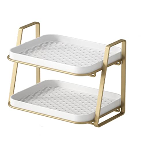 DUMRALBQE Tassenhalter Nordic Double Drain Tasse Halter Wasser Rack Tee Tablett Glas Lagerregal für Küchenzubehör von DUMRALBQE