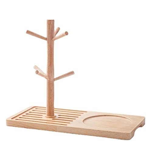 DUMRALBQE Tassenhalter Tasse Halter Holzbecher Kaffee Halbhalter Wasser für Küchenzubehör von DUMRALBQE