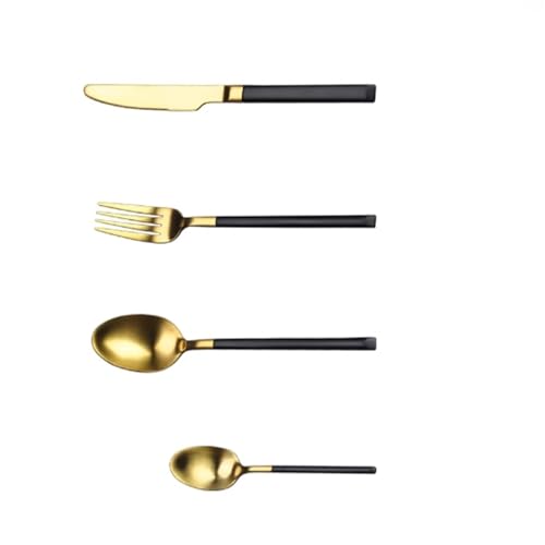 Edelstahlbesteck Steakmesser-Gabel- und Löffelset for den privaten und gewerblichen Gebrauch für Heimrestaurant-Utensil von DUMRALBQE