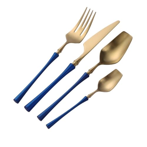 Edelstahlbesteck Vintage Western Steakmesser und Gabel Haushalts Western 4-teiliges Set für Heimrestaurant-Utensil von DUMRALBQE