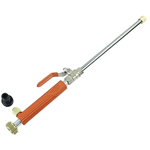 Gartenschlauchdüse Hohe Druckwaschauto Waw Water Gurg Gartenbewässerung Werkzeug 46cm Wasserpistole zur Reinigung der Bewässerung(Orange) von DUMRALBQE