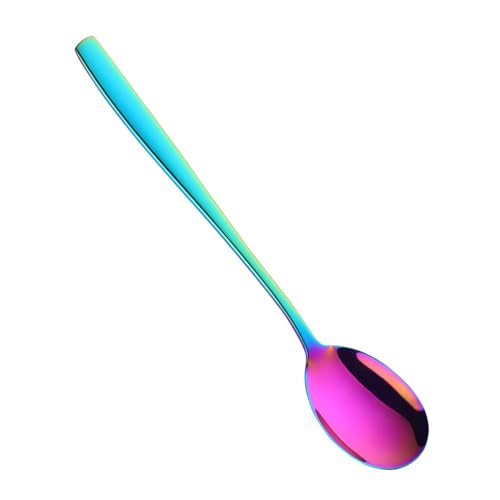 Löffel-Besteck-Set Kreativer Löffel mit langem Griff, Restaurant-/Hotellöffel für Einfache Reinigung(Colour 3) von DUMRALBQE