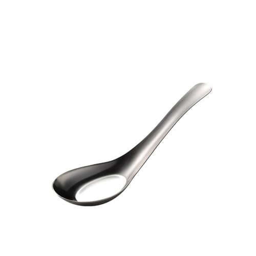 Löffel-Besteck-Set Servierlöffel mit flachem Boden für Einfache Reinigung(Style 2,15x4.3cm) von DUMRALBQE