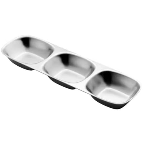 Saucenbecher Geschmacksteller Dipteller Teller mit kleinen Gerichten für Dippen und Portionieren(9.5x2.2x28.7cm) von DUMRALBQE
