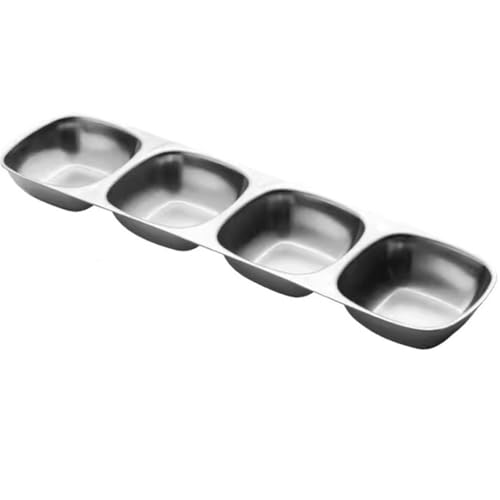 Saucenbecher Geschmacksteller Dipteller Teller mit kleinen Gerichten für Dippen und Portionieren(9.5x2.2x38.5cm) von DUMRALBQE