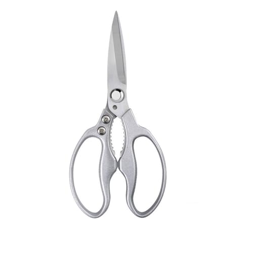 Schere Multifunktionale Fleischschere aus Edelstahl for die Küche mit Hühnerknochen für Alle Zwecke(Silver) von DUMRALBQE