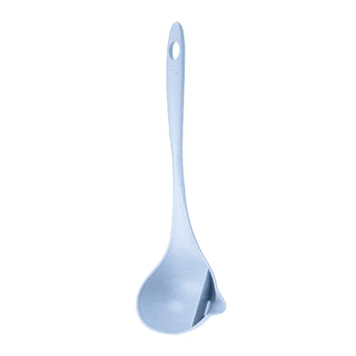 Suppenlöffel Hängender Suppenlöffel mit langem Griff for den Haushalt für Kochen in der Küche(Blau) von DUMRALBQE