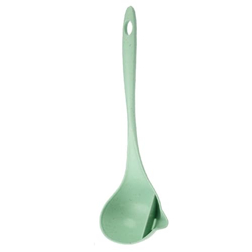 Suppenlöffel Hängender Suppenlöffel mit langem Griff for den Haushalt für Kochen in der Küche(Grün) von DUMRALBQE
