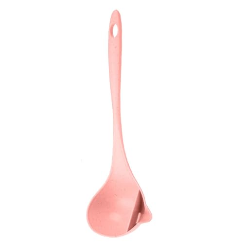 Suppenlöffel Hängender Suppenlöffel mit langem Griff for den Haushalt für Kochen in der Küche(Rosa) von DUMRALBQE