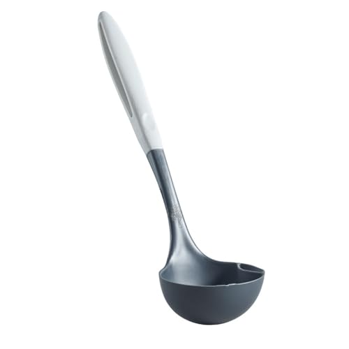 Suppenlöffel Haushaltssuppenkelle Sieb Ölabscheider für Kochen in der Küche(Gray) von DUMRALBQE