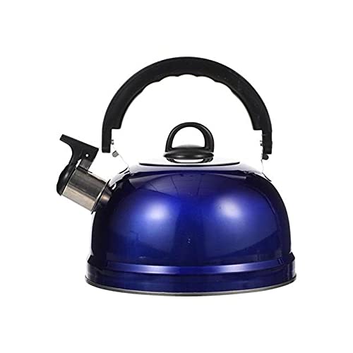 Teekessel 1.2l Haushalt Kochen Wasserkessel klingende Kessel Küchenzubehör für Camping im Haushalt(Blau) von DUMRALBQE