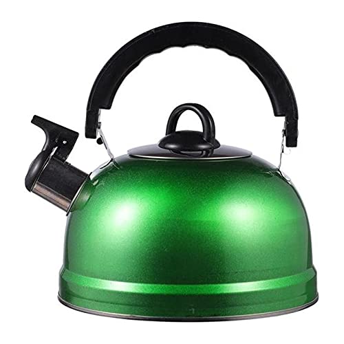 Teekessel 1.2l Haushalt Kochen Wasserkessel klingende Kessel Küchenzubehör für Camping im Haushalt(Grün) von DUMRALBQE