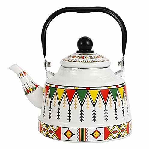 Teekessel 2,5 l Wasserkocher pfeife Teekanne heißer und kühle Kessel -Teekanne für Camping im Haushalt(Multi-colored,1.7L) von DUMRALBQE