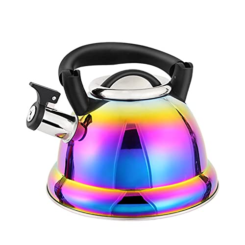 Teekessel Multi-Farben-Kessel Edelstahl Whistling Kessel Küchenwasserkessel für Camping im Haushalt von DUMRALBQE