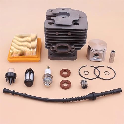 DUNLAP 42mm Zylinder Kolben Kit Passend for Stihl FS450 FS 450 Luft Kraftstoff Filter Linie Öl Dichtung Primer Birne Zündkerze Gras Trimmer 4128 020 1211 von DUNLAP