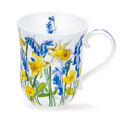 BR-COTF-YE Tasse aus feinem Knochenporzellan, Motiv: Landhausblumen, gelb, 0,33 l von Dunoon