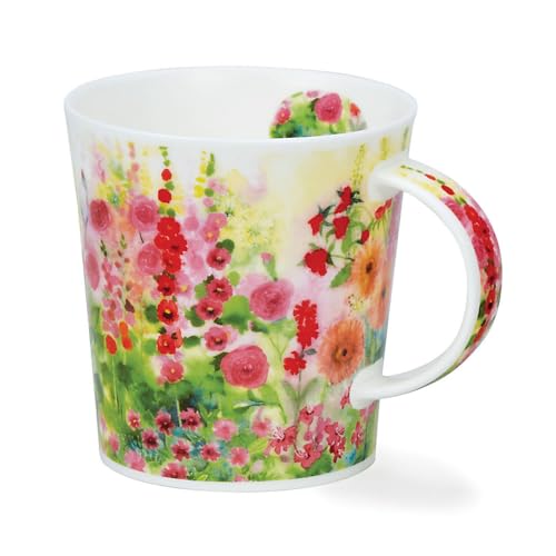 DUNOON Lomond Shape Mug 0,32 Liter Cottage Garden (Pink) von Dunoon