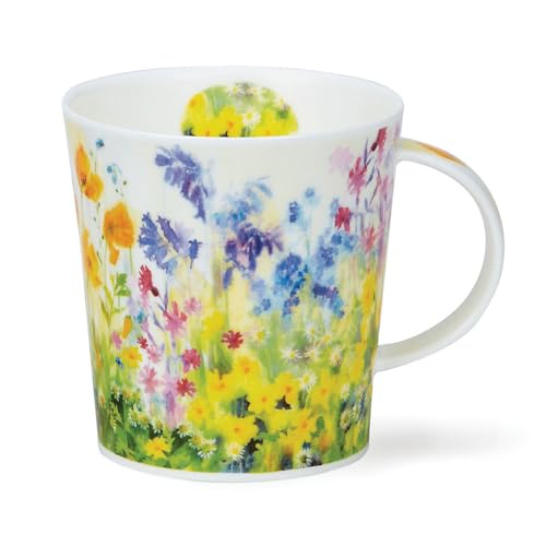 DUNOON Lomond Shape Mug 0,32 Liter Cottage Garden (gelb) von DUNOON