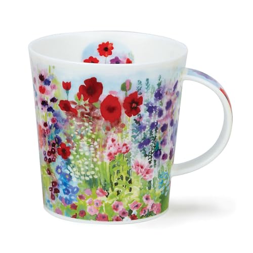 DUNOON Lomond Shape Mug 0,32 Liter Cottage Garden (rot) von Dunoon