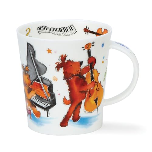 DUNOON Lomond Tasse in Form von Groovy Cats or Groovy Dogs (Groovy Dogs), 0,32 l von DUNOON