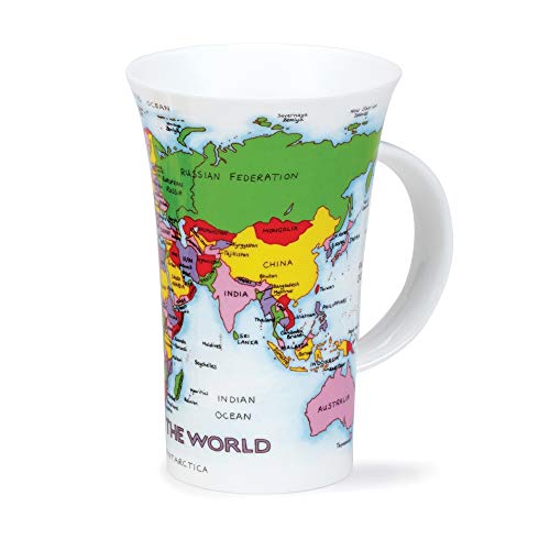 DUNOON Tasse Form Glencoe Motiv "Map of the World " von Dunoon