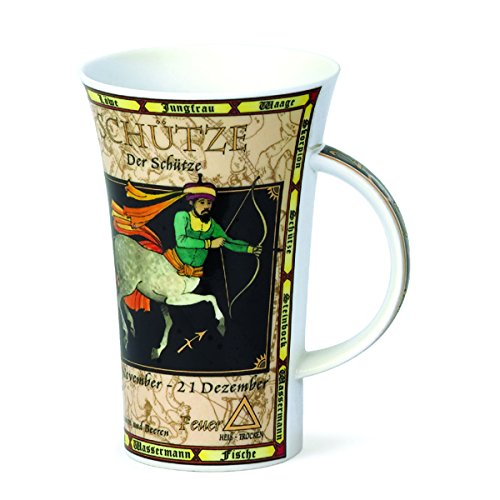 DUNOON Tasse Tierkreiszeichen Zodiac in Deutscher Sprache (Schütze) von Dunoon