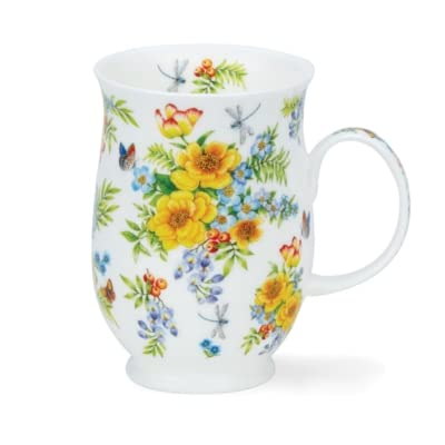 Dunoon Floral Garden Suffolk Tasse 0, 3 Liter (gelb) von DUNOON