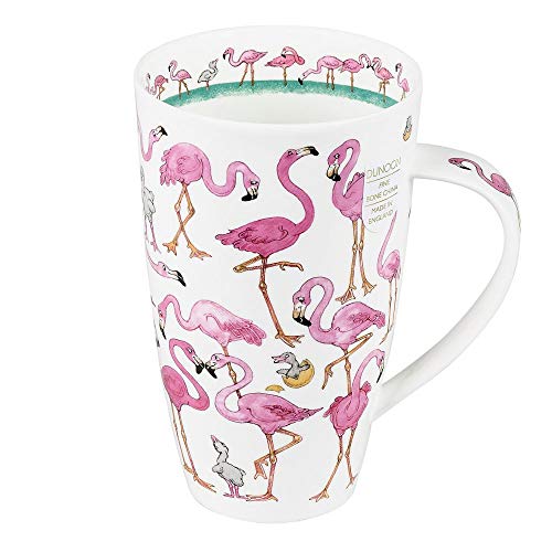 Henley Dunoon Becher Flamingo 600 ml Design Porzellan Kaffeetasse Kaffee Tasse von Dunoon