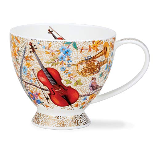 Dunoon SK-ADAG-XX Adagio Orchestra Instruments Tasse aus 22 Karat Gold, Knochenporzellan, Skye-Form, 420 ml von Dunoon