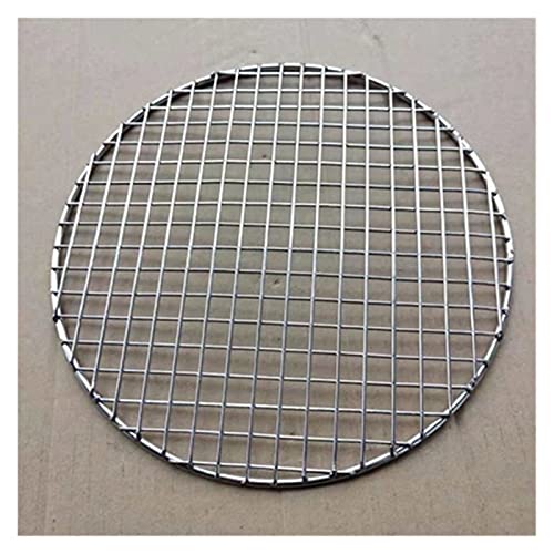 DUNSBY Grillrost Runder Grill aus Edelstahl BBQ Grill Net Meshes Racks Gitter Runde Rost Dampf Net Camping Wandern Outdoor Mesh Wire Net Grillroste (Color : 19cm) von DUNSBY