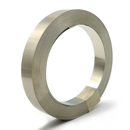 Nickelband 2 Stück reine Nickelstreifen for Lithium-Batterie-Pa-Schweißen, 99,6% Reinheitsnickel-Tabs for 18650 26650 Akku-Punktschweißgerät(Plated 01X4mm) von DUNSBY